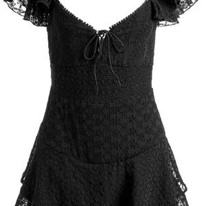 Alice + Olivia Black  Hartford Romper